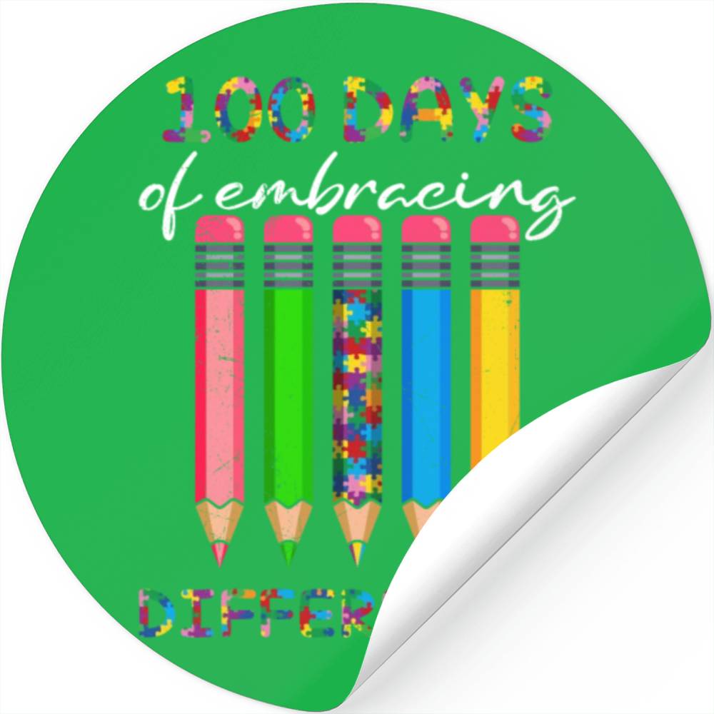 100 Days Embracing Differences Stickers
