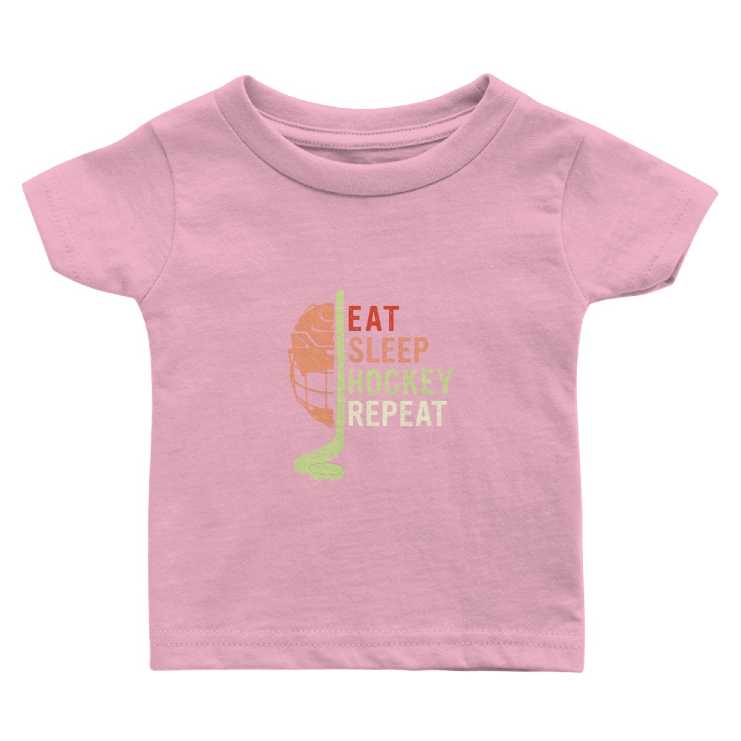 Eat Sleep Hockey Repeat Baby T Shirts