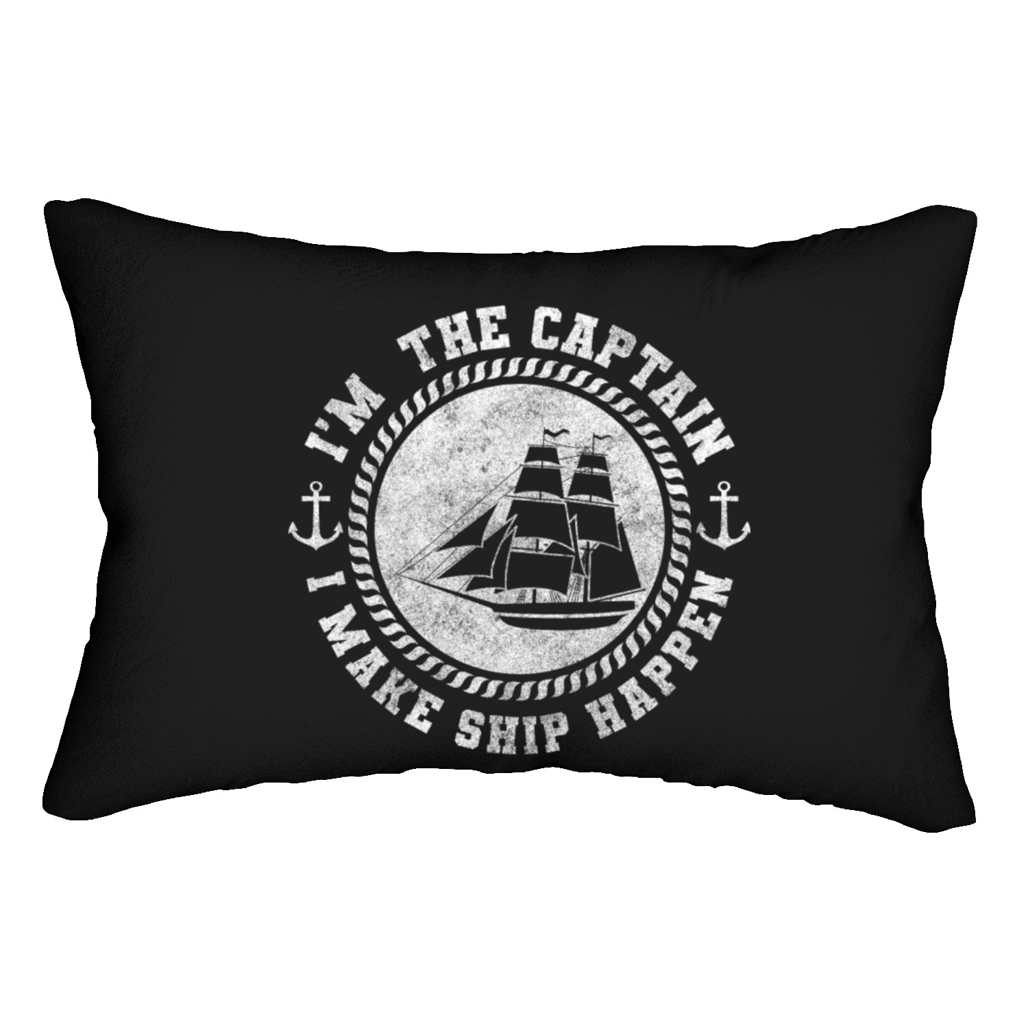 Sailing Boat Captain Ocean Maritime Lumbar Pillows