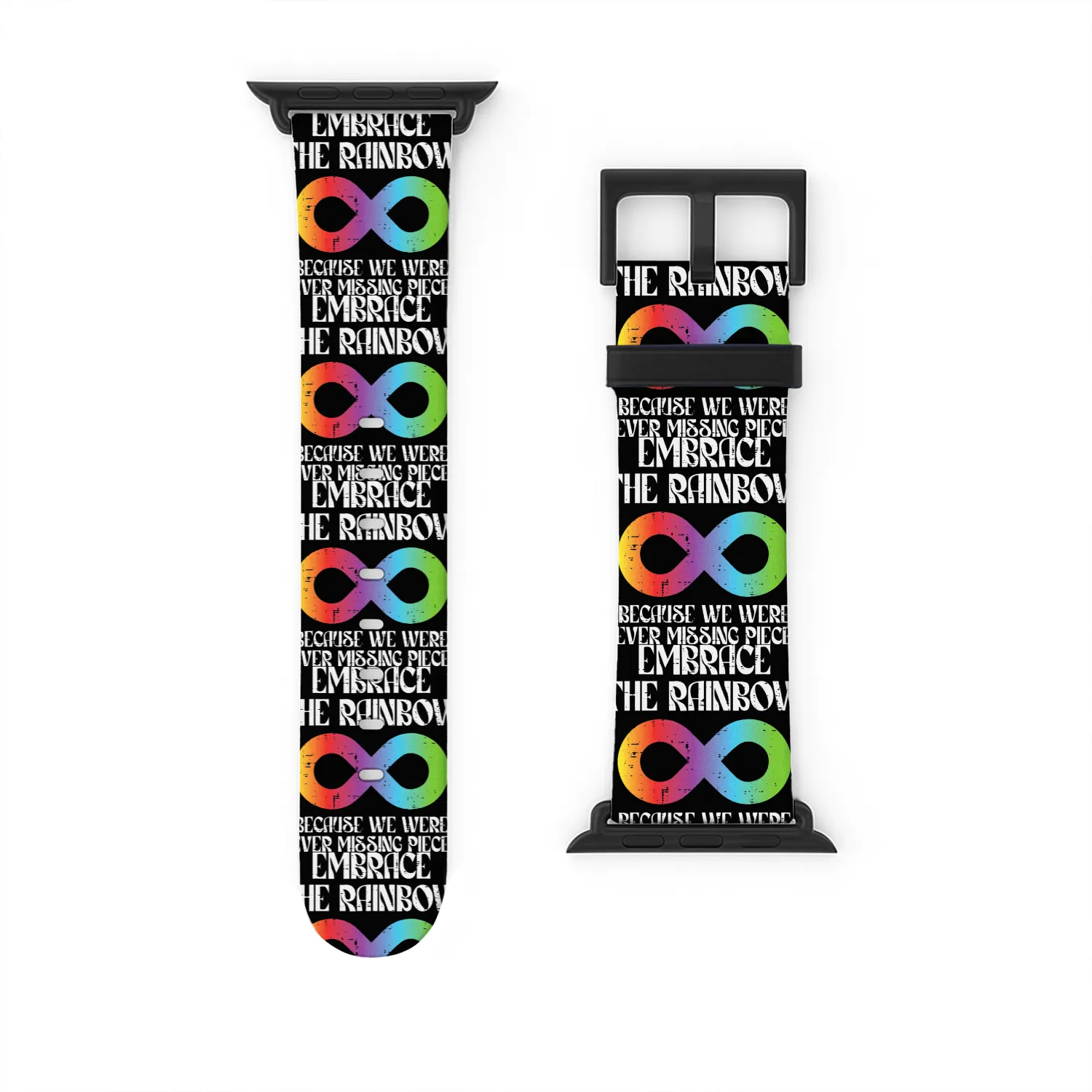 Embrace Rainbow Autism Infinity Awareness Watch Bands For Apple Watch