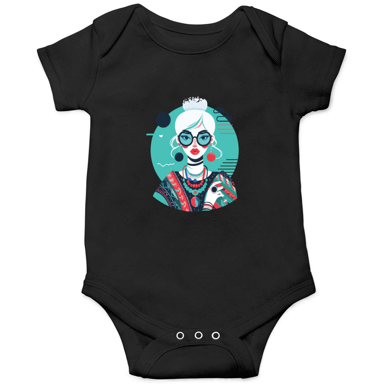 Iris Apfel with Jewelry | Iconic Accessories Onesies