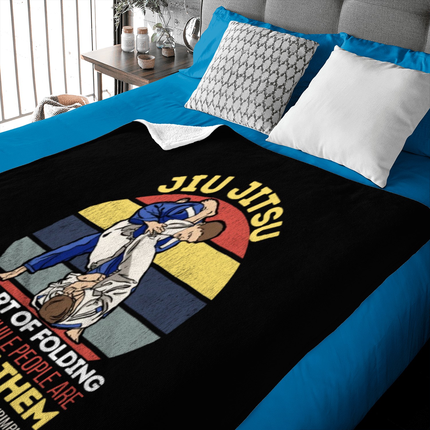 Jiu Jitsu Art of Folding Clothes BJJ MMA Baby Blankets
