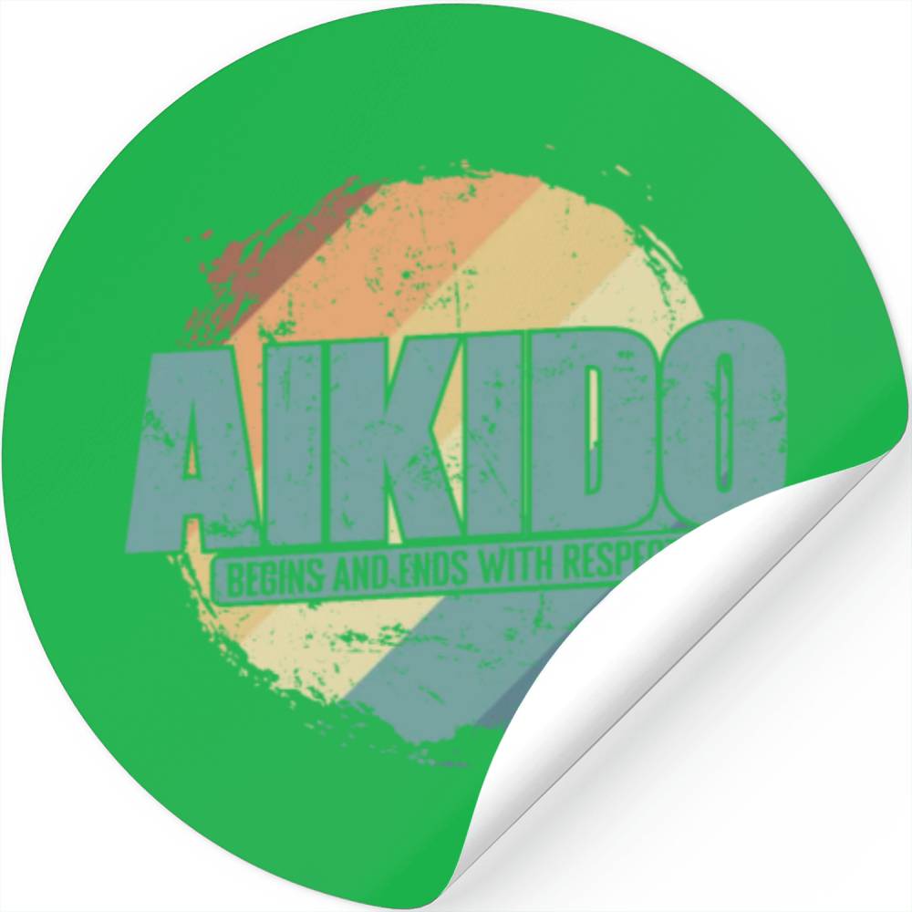 begins and ends with Respect Aikido Training Stickers