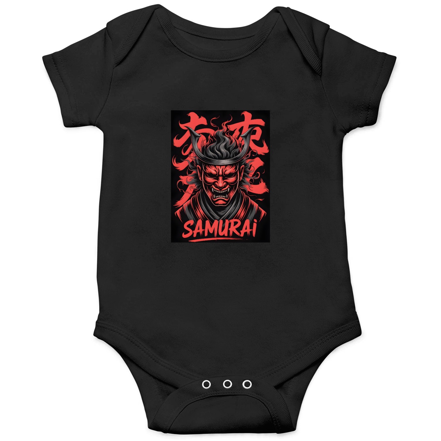 Demon Samurai Warrior Illustration Onesies