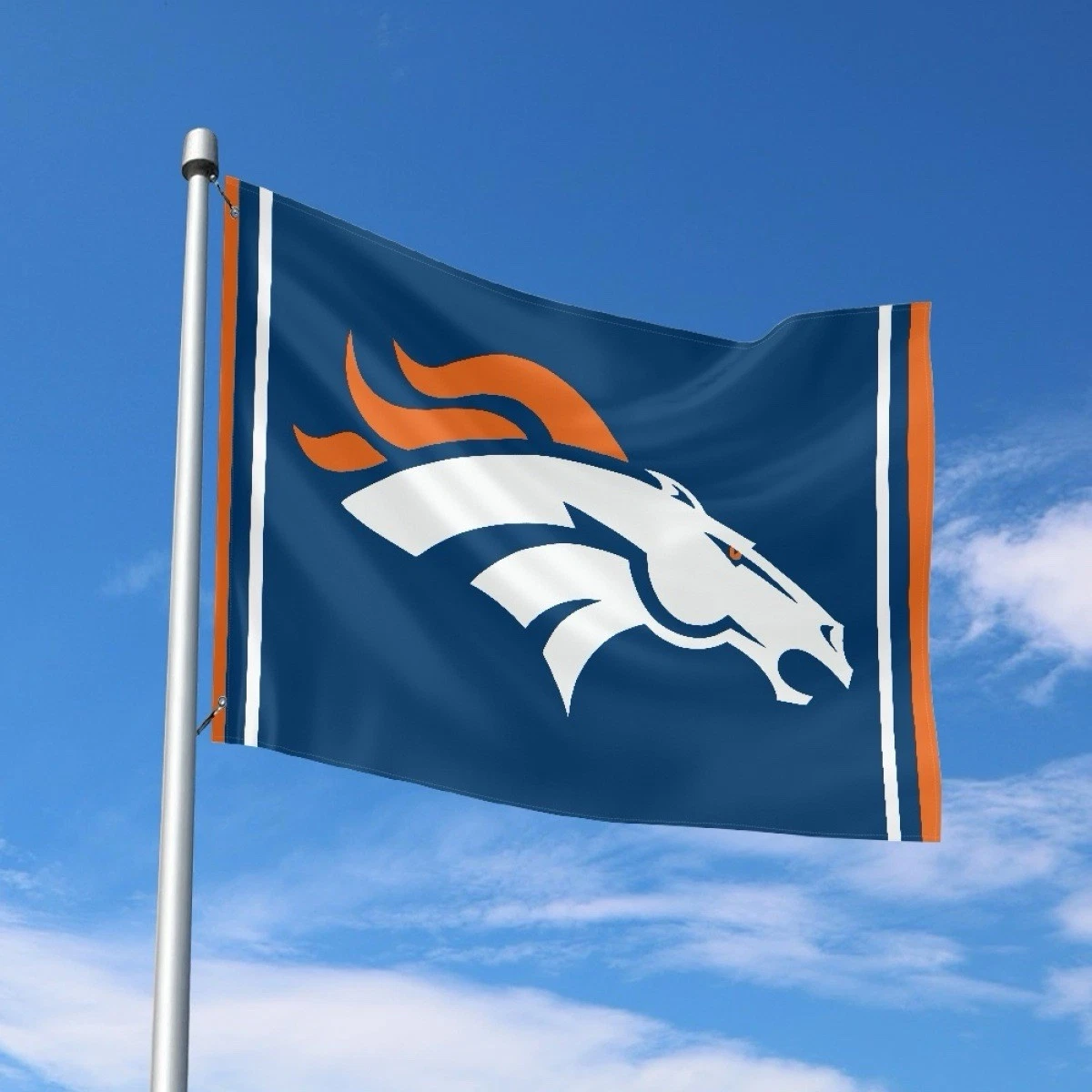 Denver Fans Football Team House Flag