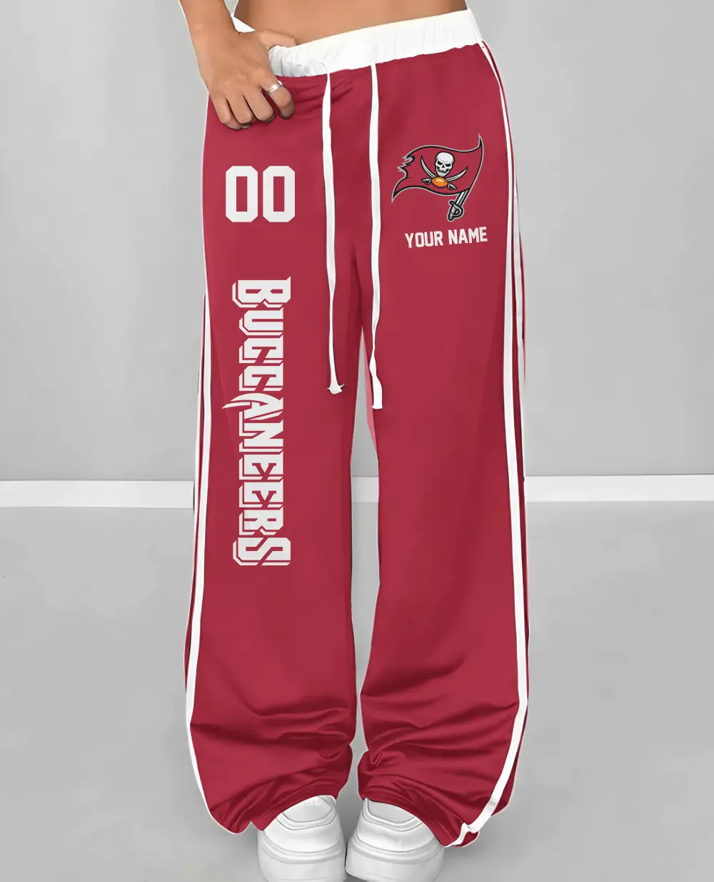 Tampa Bay Buccaneers Personalized Wide Leg Lounge Pants