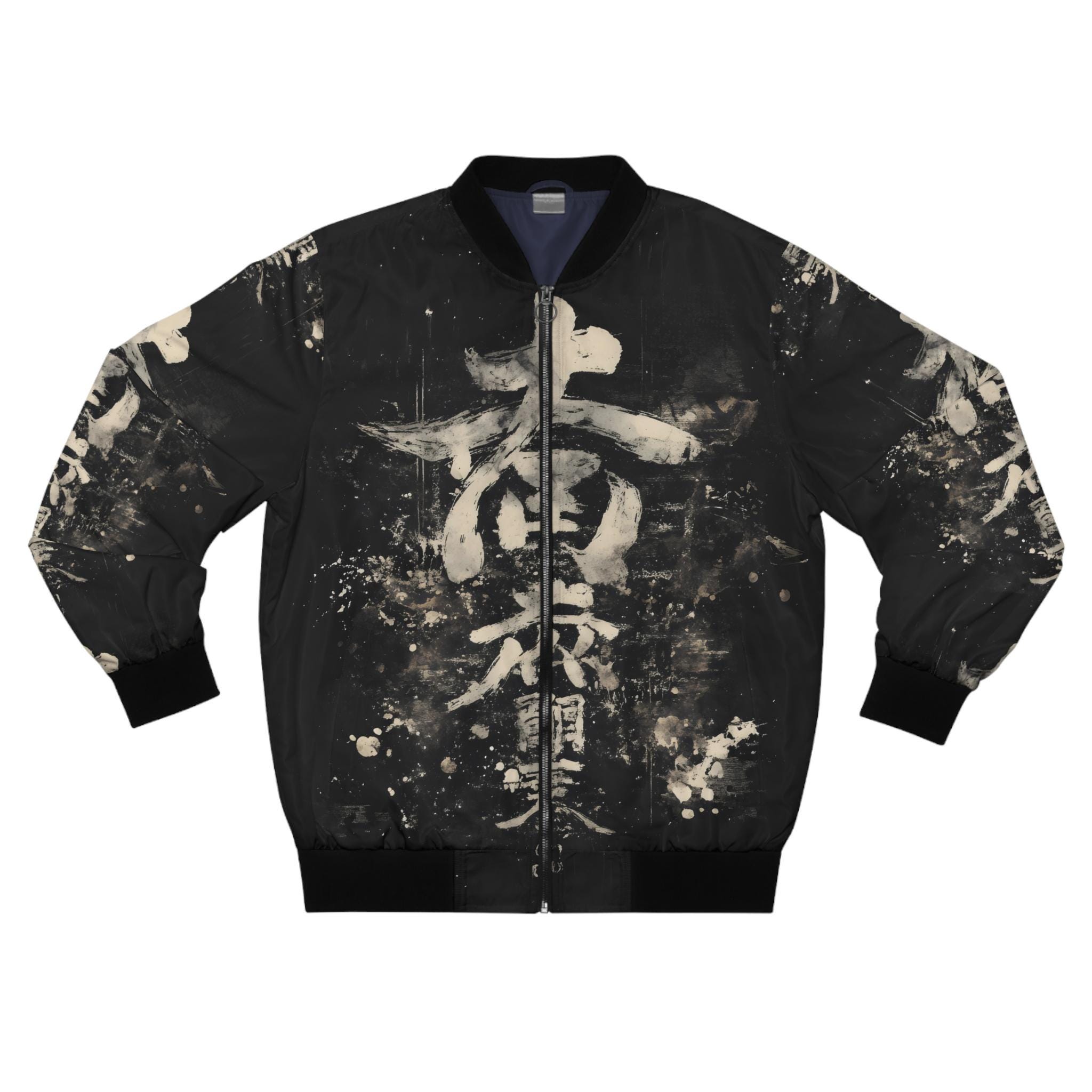 Japanese Streetwear Bomber Men's Jacket ,Men's AOP Bomber Jacket,Cute Stylish Bomber Jacket