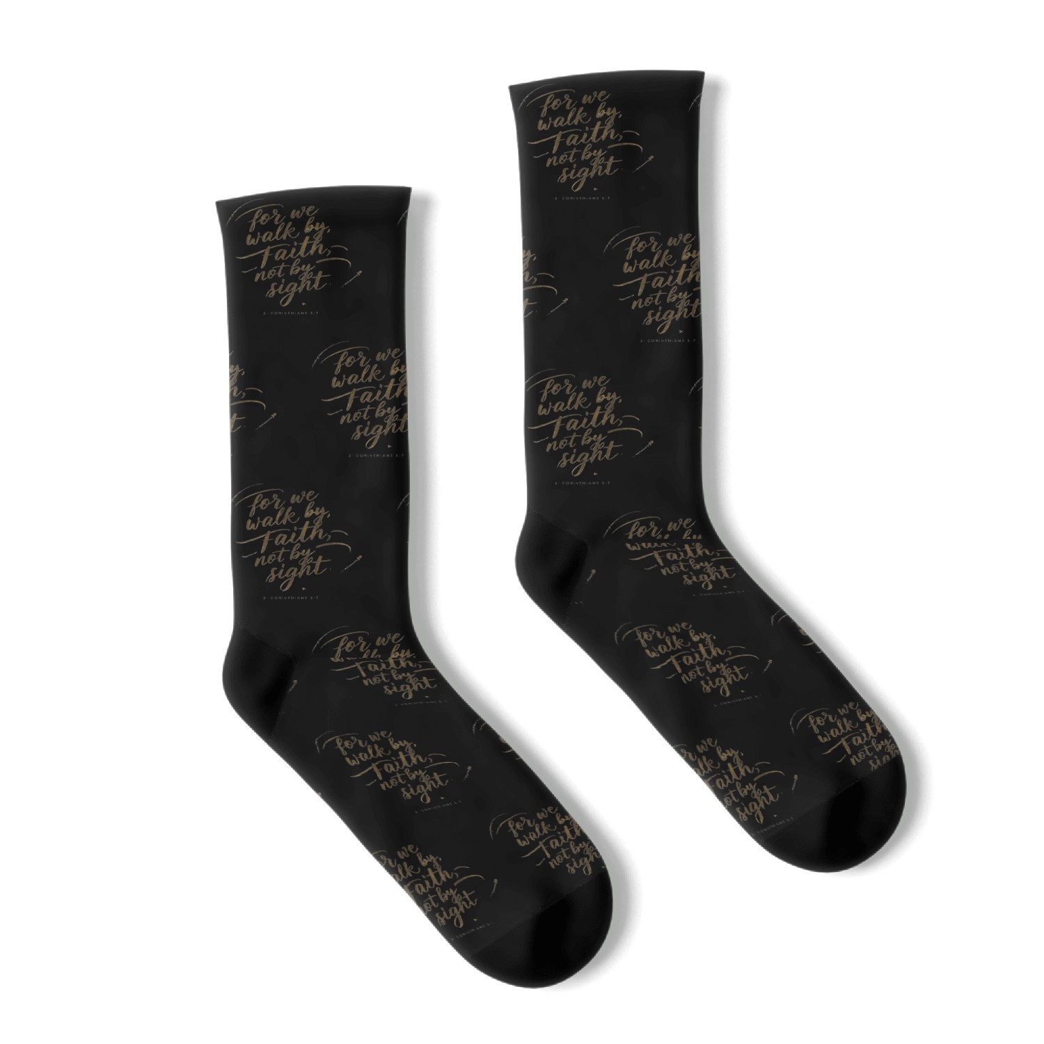 walk by faith Socks