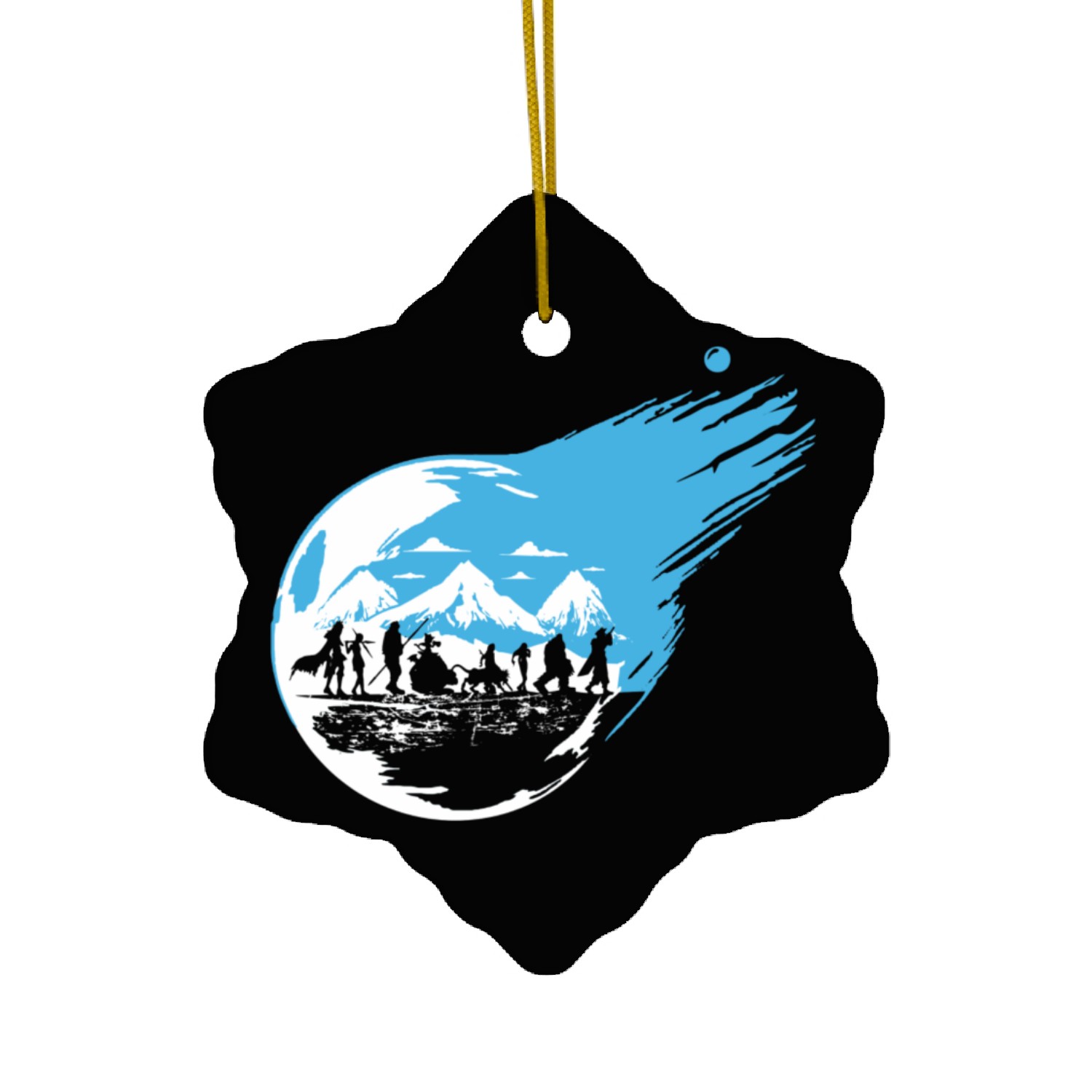 Final Fantasy 7 Inspired Ceramic Ornaments