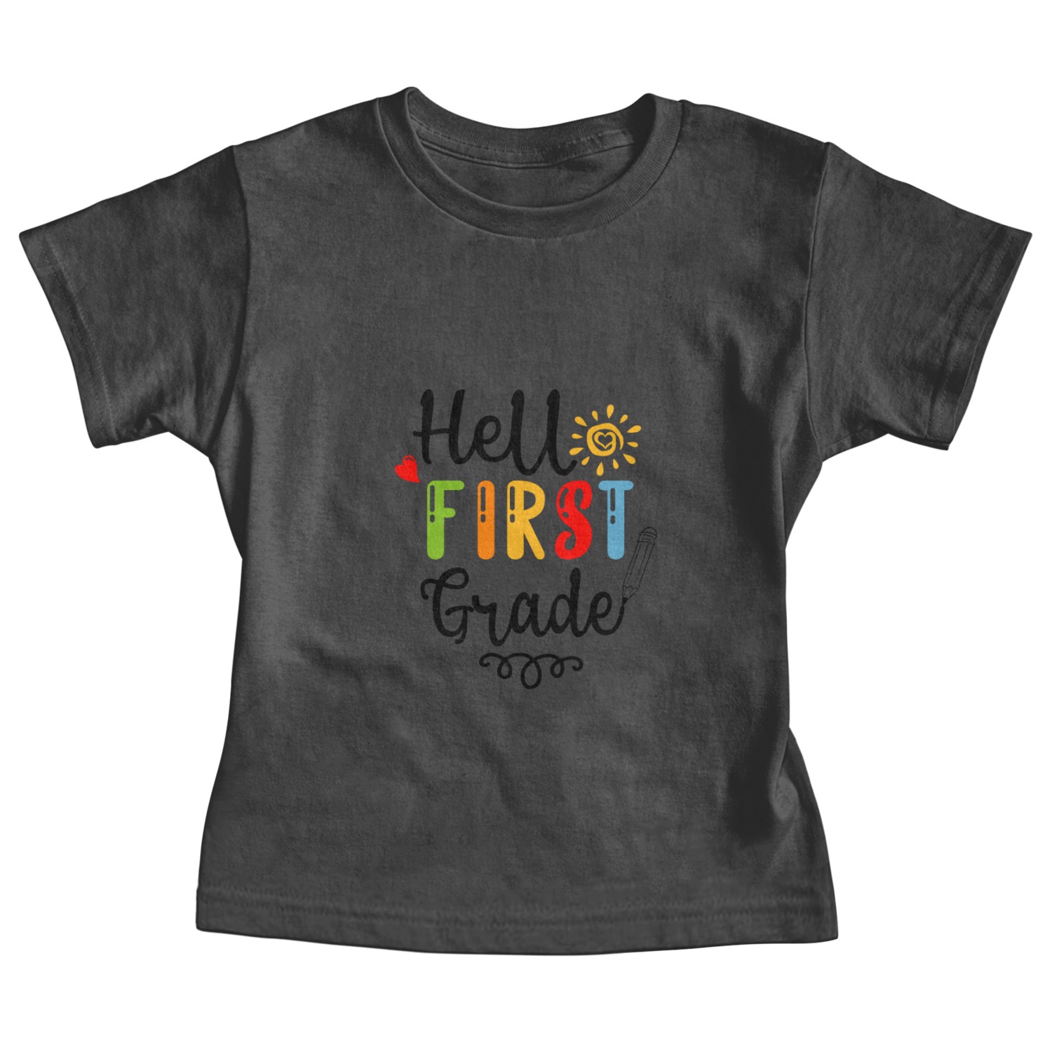 Hello First Grade Baby Tees, First Grade Student Baby Tees