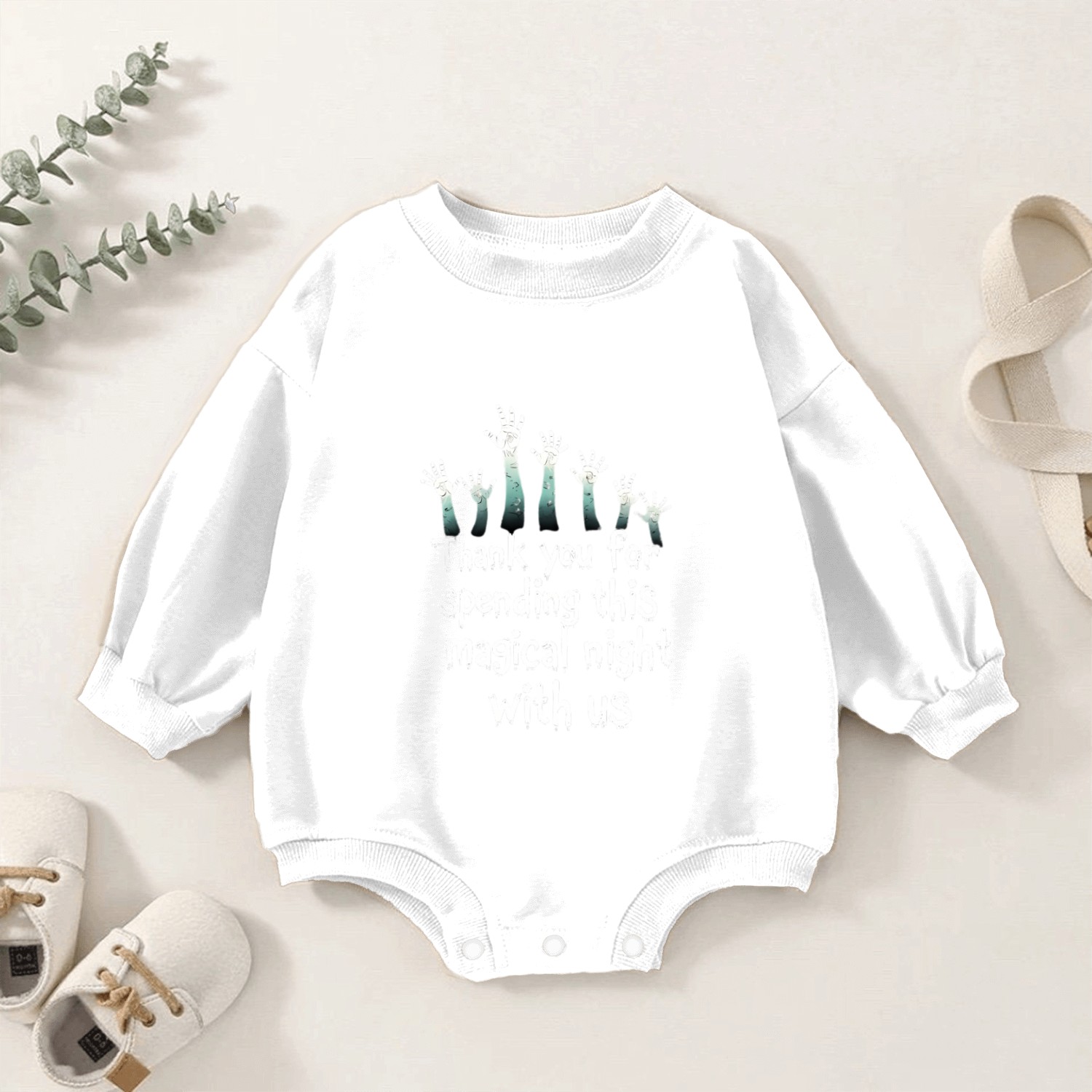 Zombie Hand Halloween Baby Romper Sweatshirts