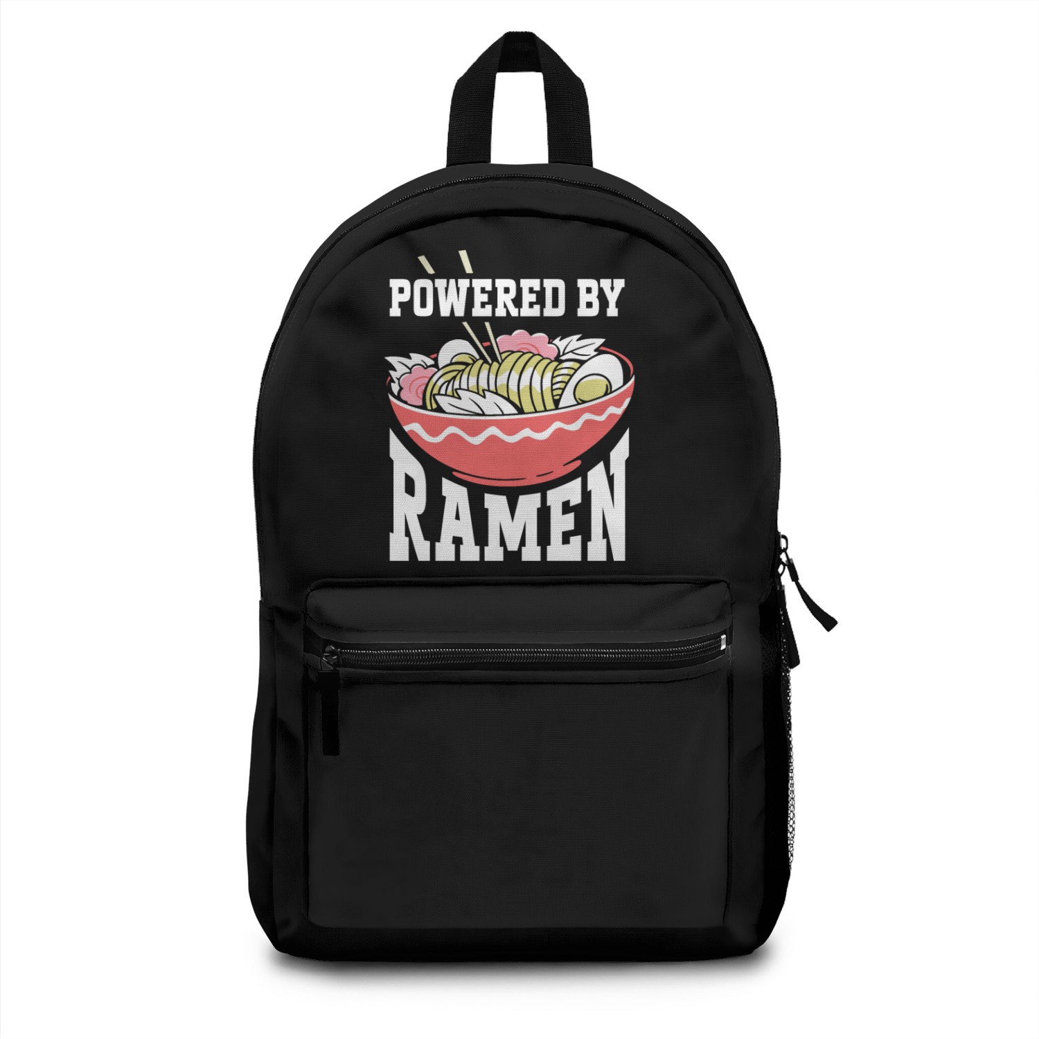 Powered By Ramen Anime Japanese Soup Cup Noodle Backpacks