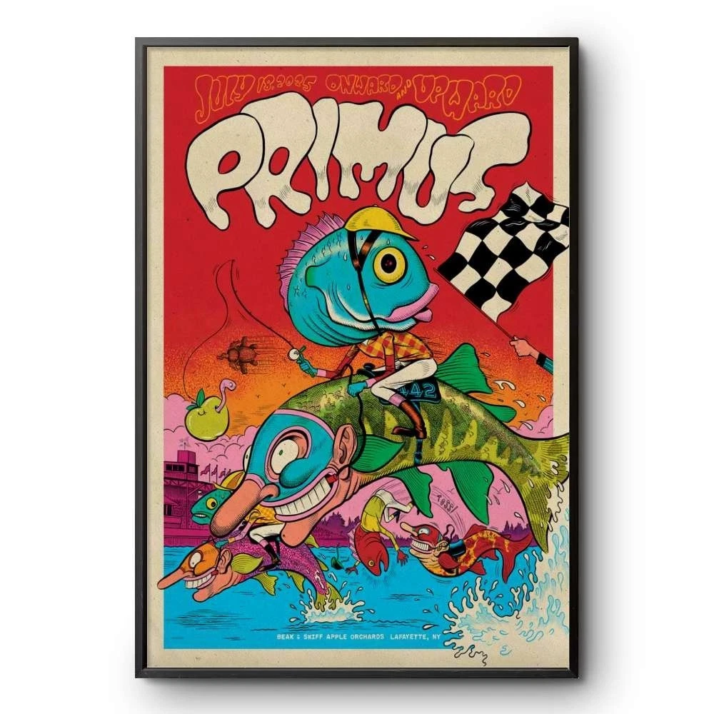 Primus In LaFayette NY July 18 2025 Tour Poster