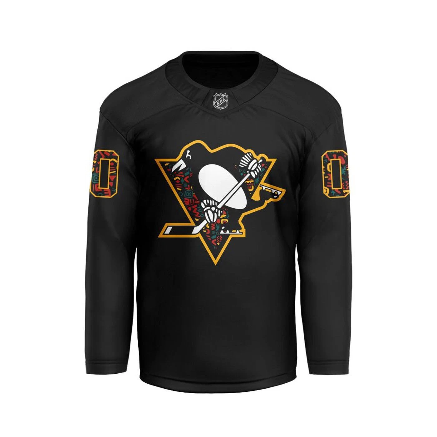 Pittsburgh Penguinss Custom 2026 Black History Month V-shaped Hockey Jsy