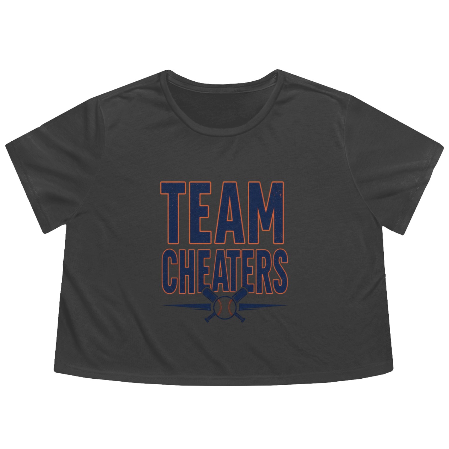 Houston Asterisks Baseball Team Cheaters Flowy Cropped Tees