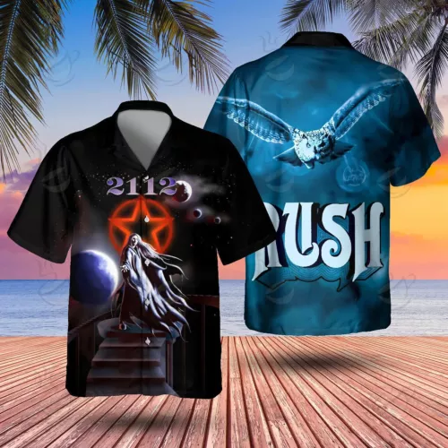 Rock Band Rush 2112 Art Hawaiian Shirt, Music Lovers, Gift For Him