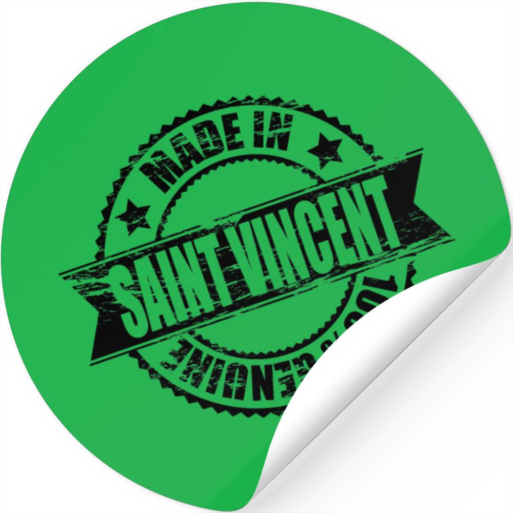 Made in Saint Vincent 100% Genuine Stickers