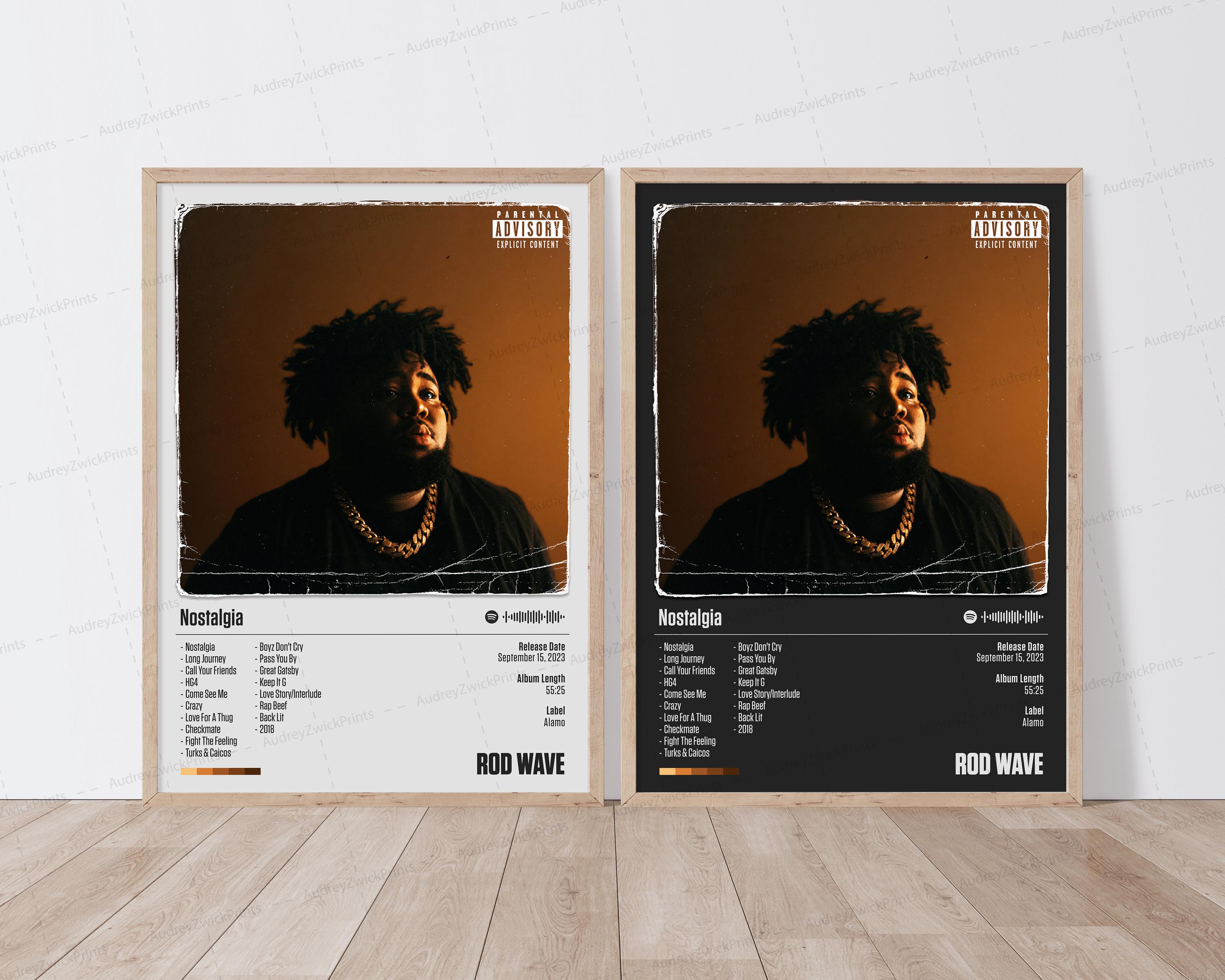 Rod Wave Poster | Nostalgia Poster | Music Poster | Album Cover Poster | Tracklist Poster | Rod Wave