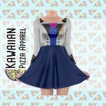 Hans Inspired Long Sleeve Skater Dress | Halloween | Cosplay | Women's Clothing