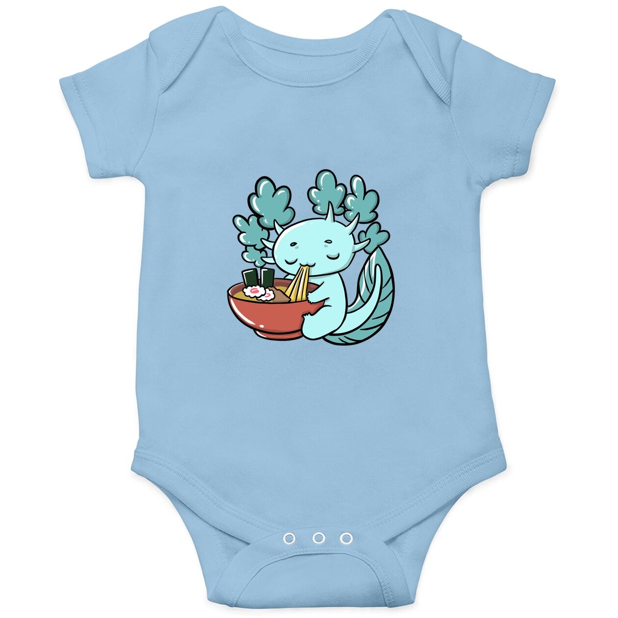 Kawaii Anime Axolotl Japanese Ranoodles Baby Bodysuit