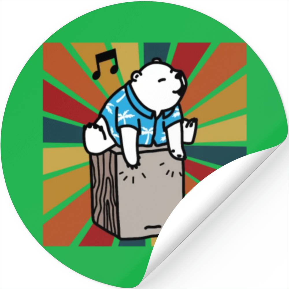 Cajon Box Drum Instrument Peruvian Cajon Stickers