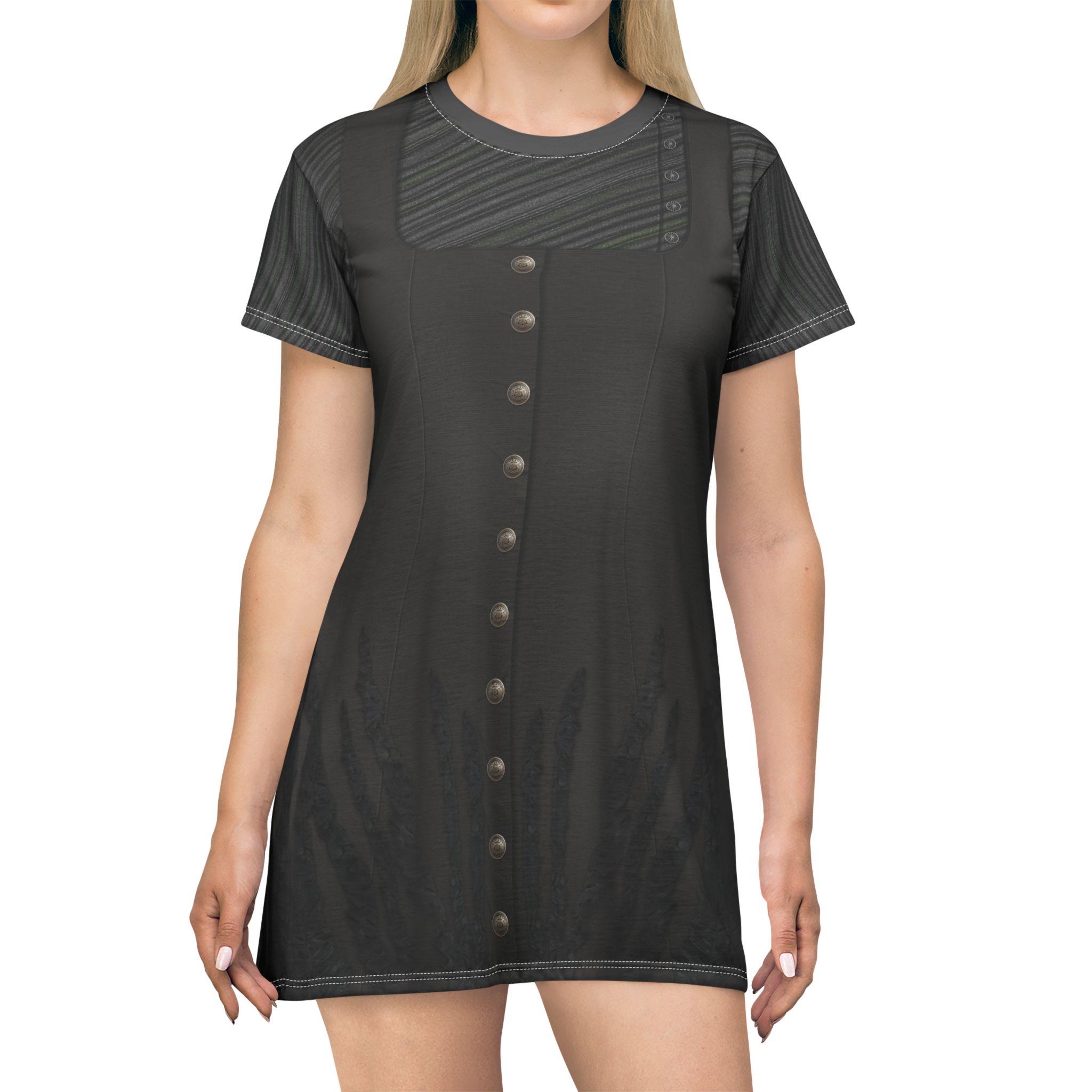 Green Witch of the West Inspired T-Shirt Dress, University Uniform
