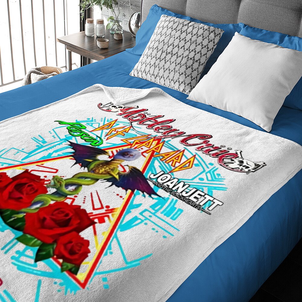 The Stadium Tour 2022 Baby Blankets, Motley Crue Baby Blankets