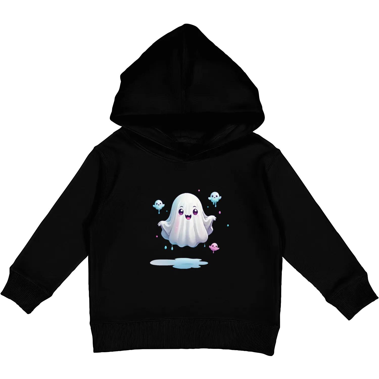 Cute ghost floating Halloween ghost cartoon Kids Pullover Hoodies
