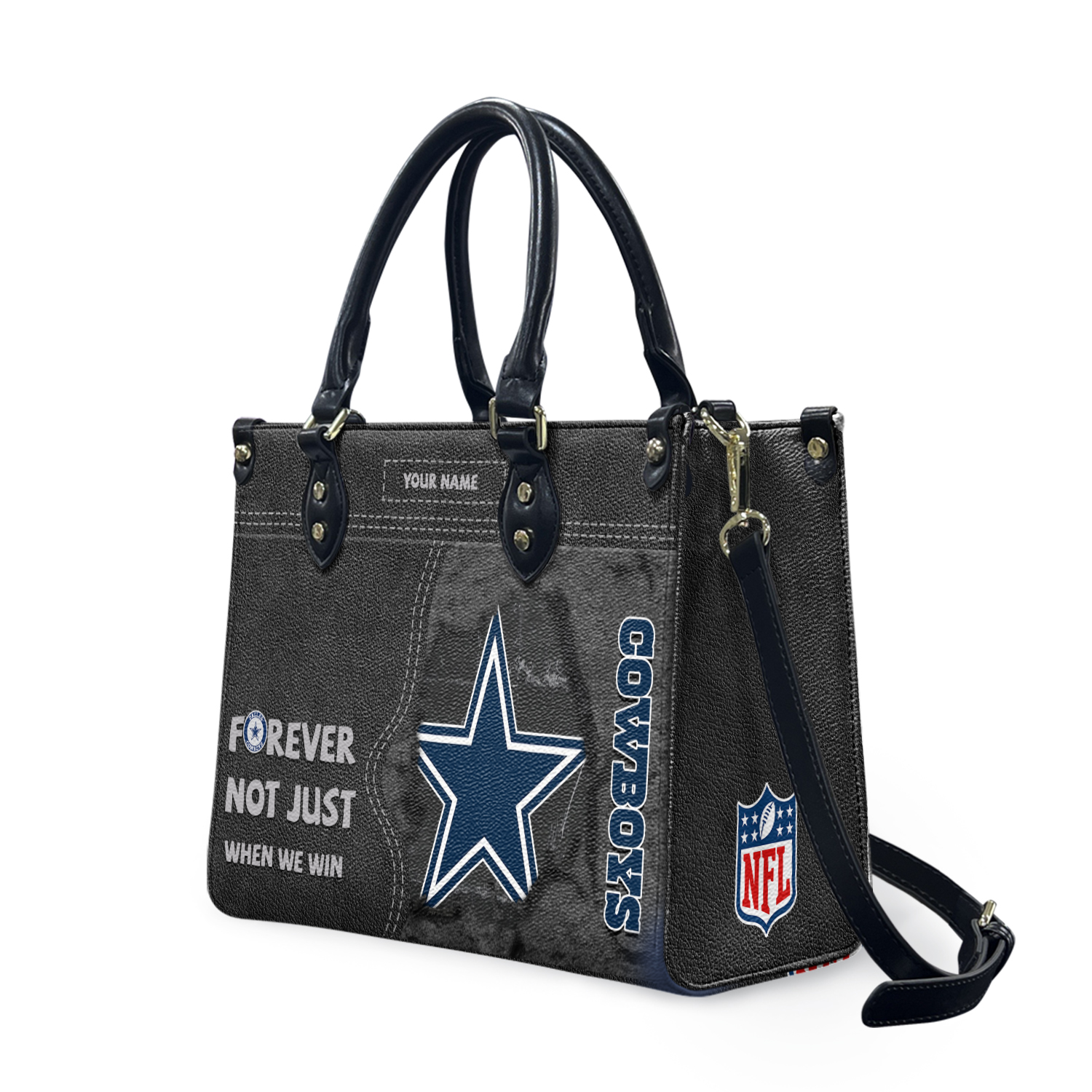 Personalized Dallas Football Team Cowboyss Leather Handbag Gift
