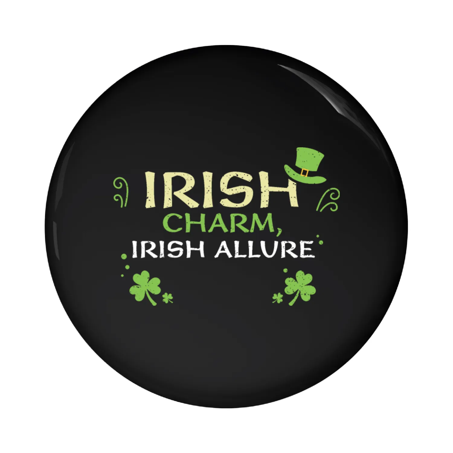 Irish charm, Irish allure Pin Buttons