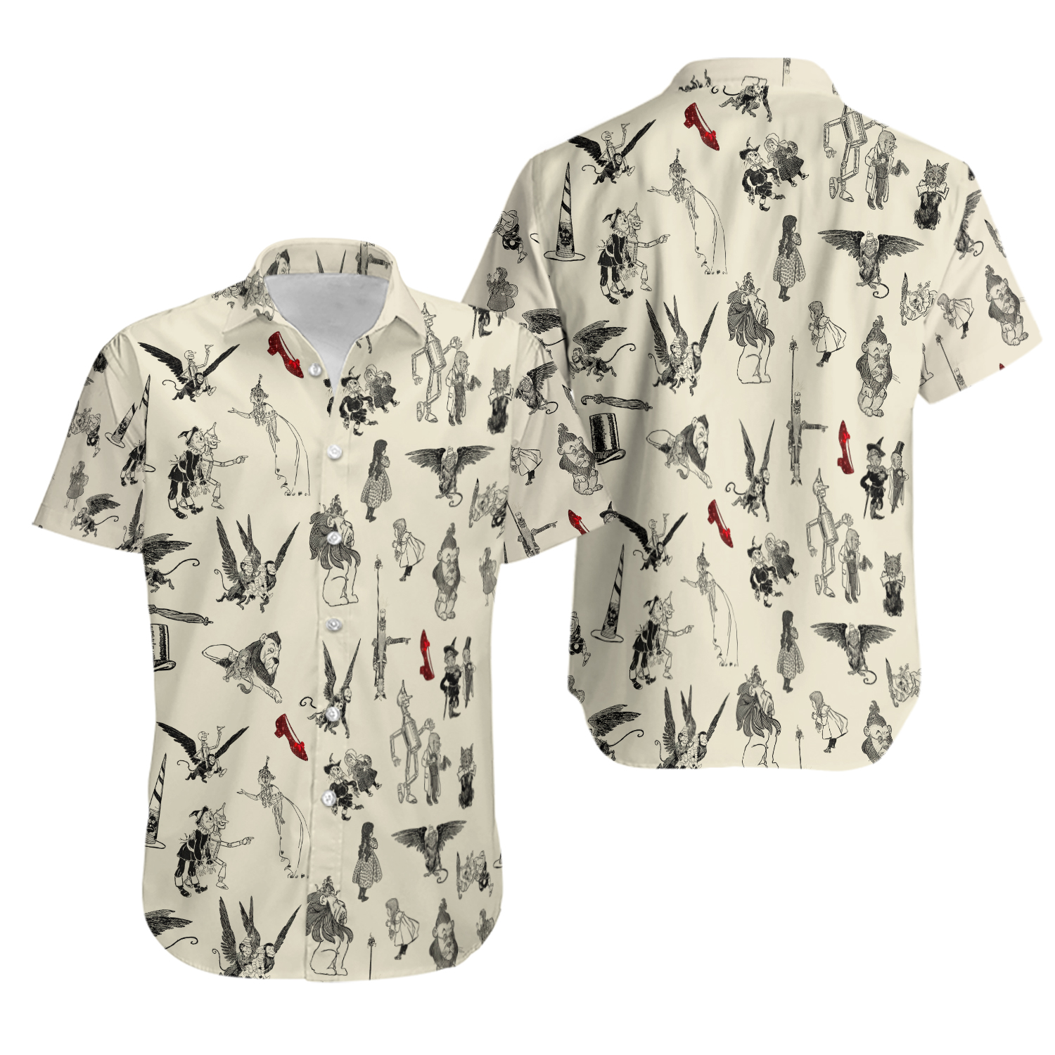 Wizard of Oz Vintage Adapt Hawaiian Shirt S-5XL