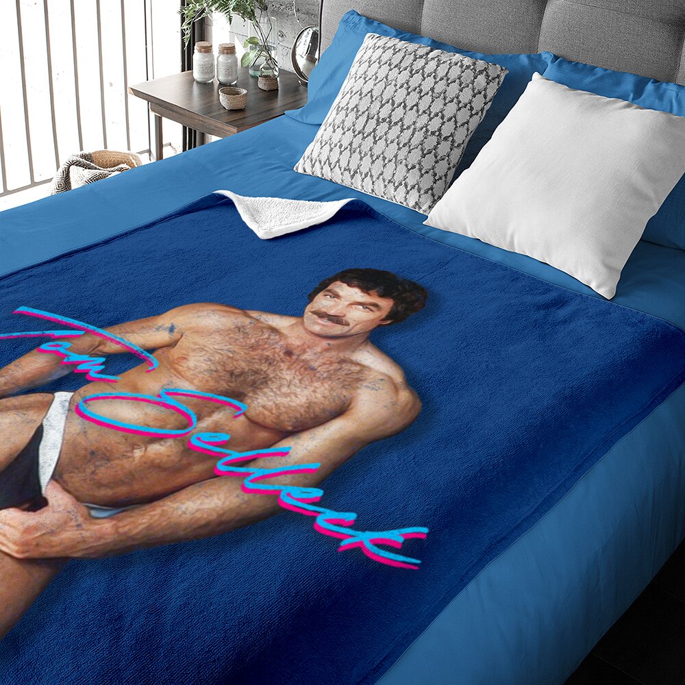 Sexy Tom Selleck / 80s Retro Design - Tom Selleck - Baby Blankets