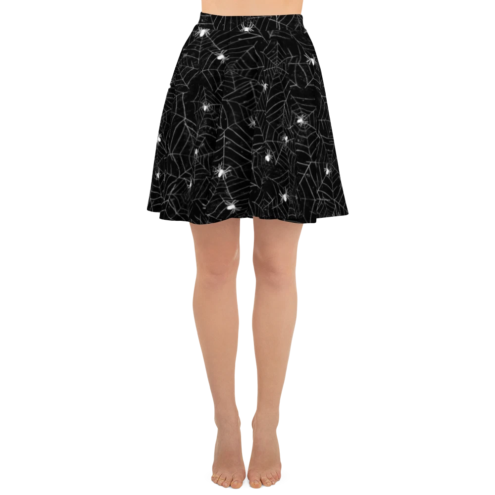 Spider Web Skater Skirt, Gift for Her