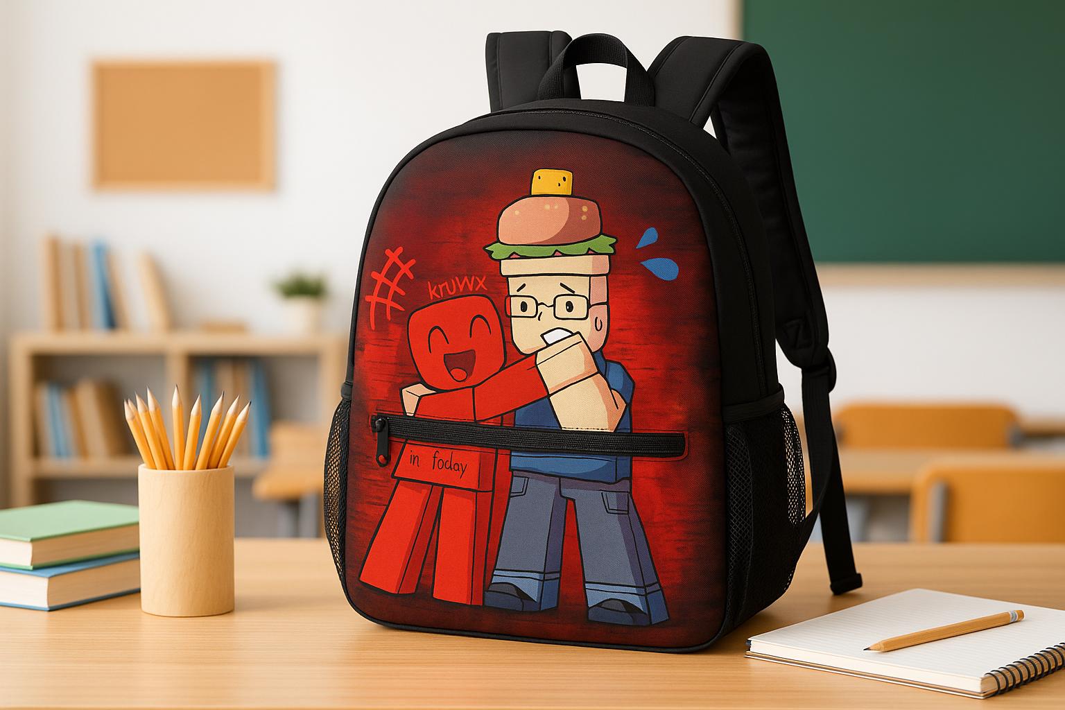 c00lkidd Face Forsaken Team Backpack - Roblox Kids Backpack