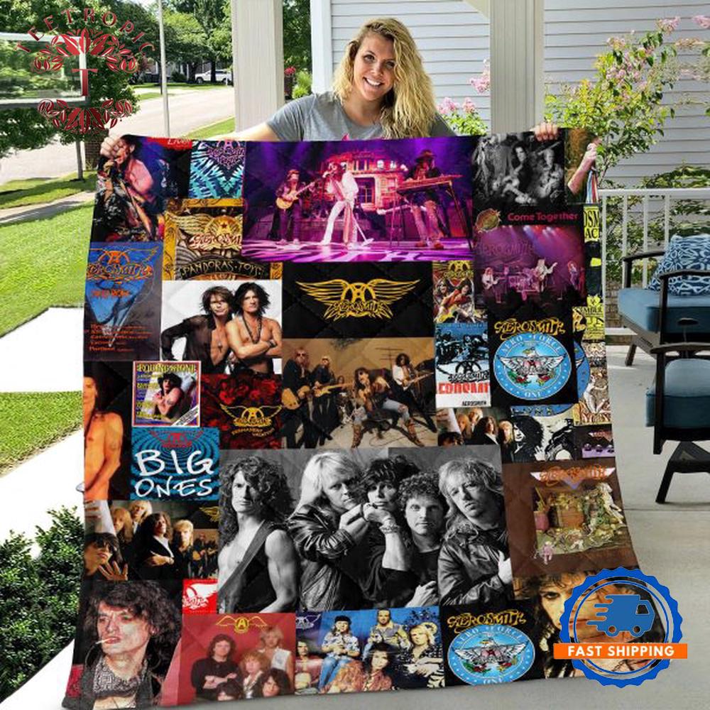 Aerosmith Peace Out Farewell Tour 2025 Quilt, Gift for Fan