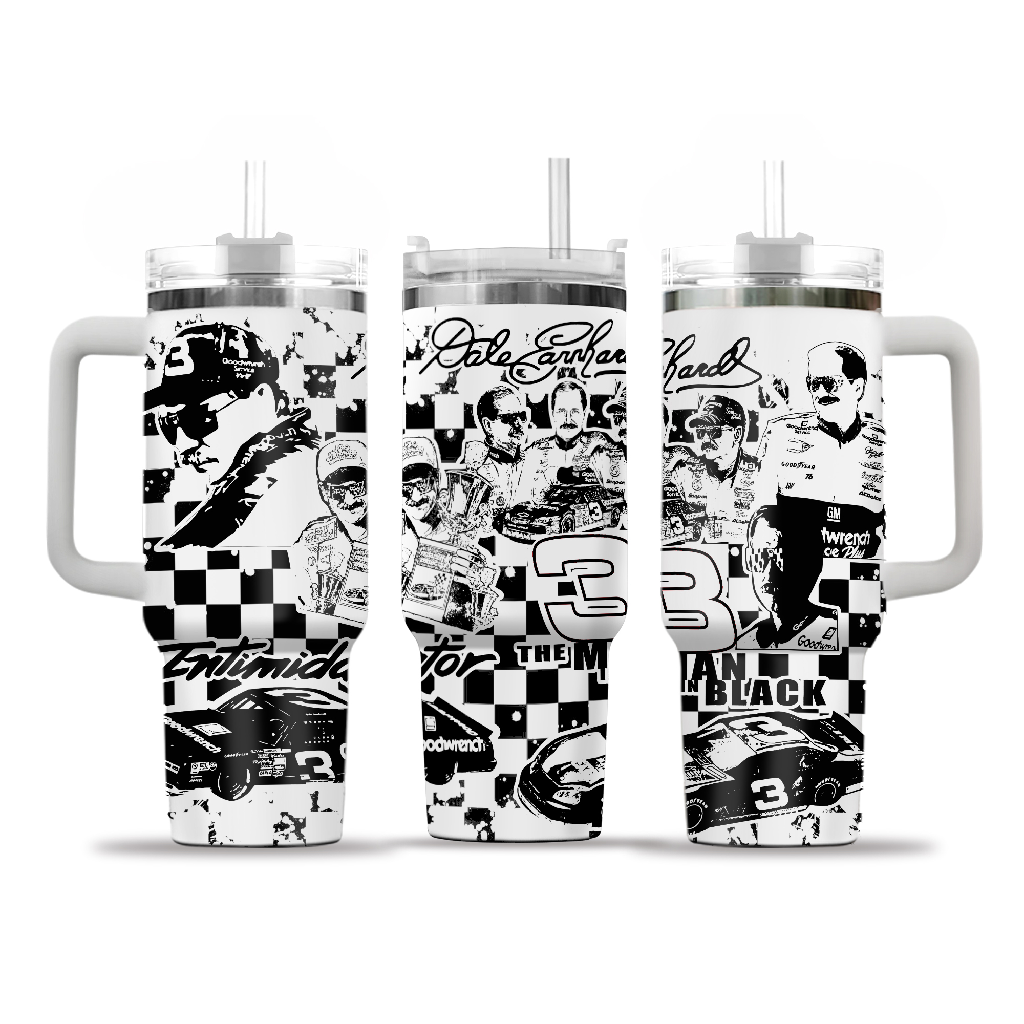 Dale Earnhardt 40oz Engraved Tumbler