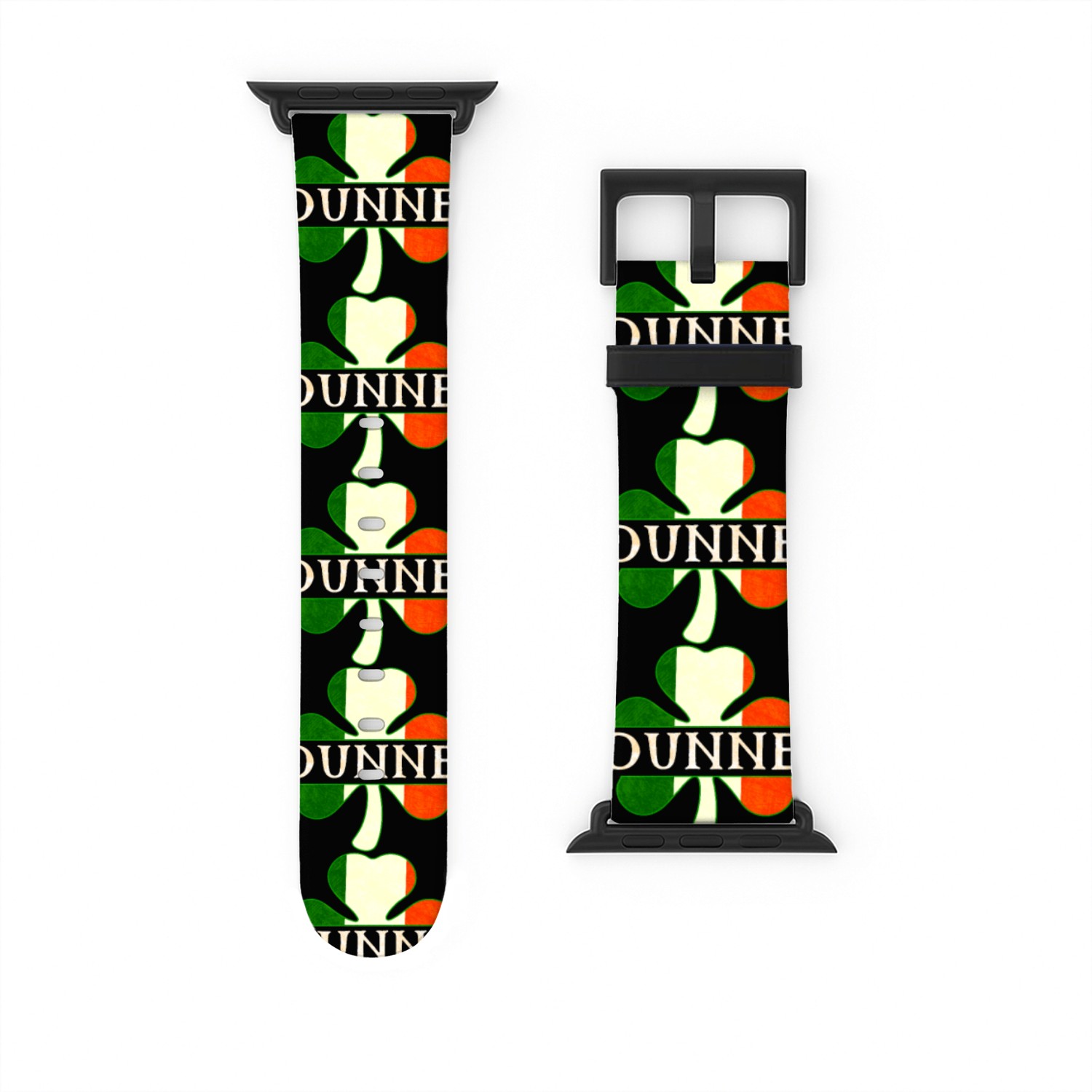 Dunne Irish Surname Ireland Flag Shamrock Watch Bands For Apple Watch