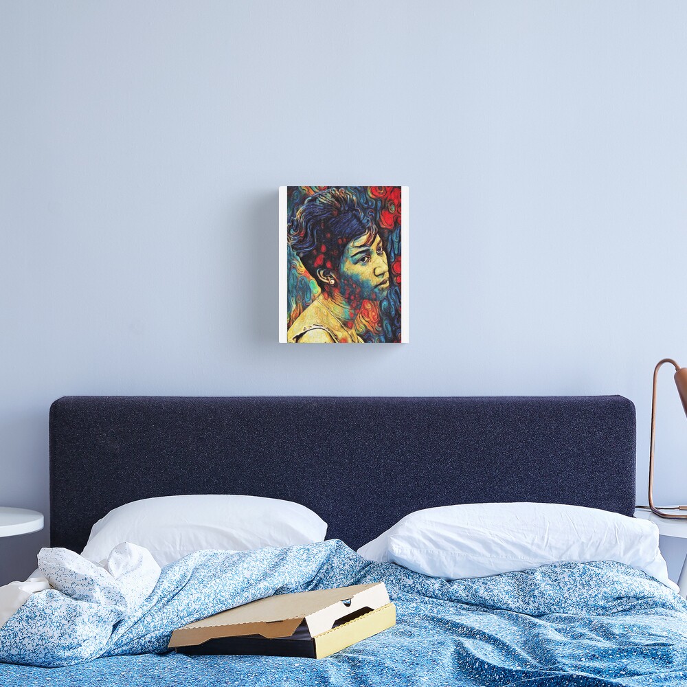 Aretha Franklin Photo Canvas Portrait