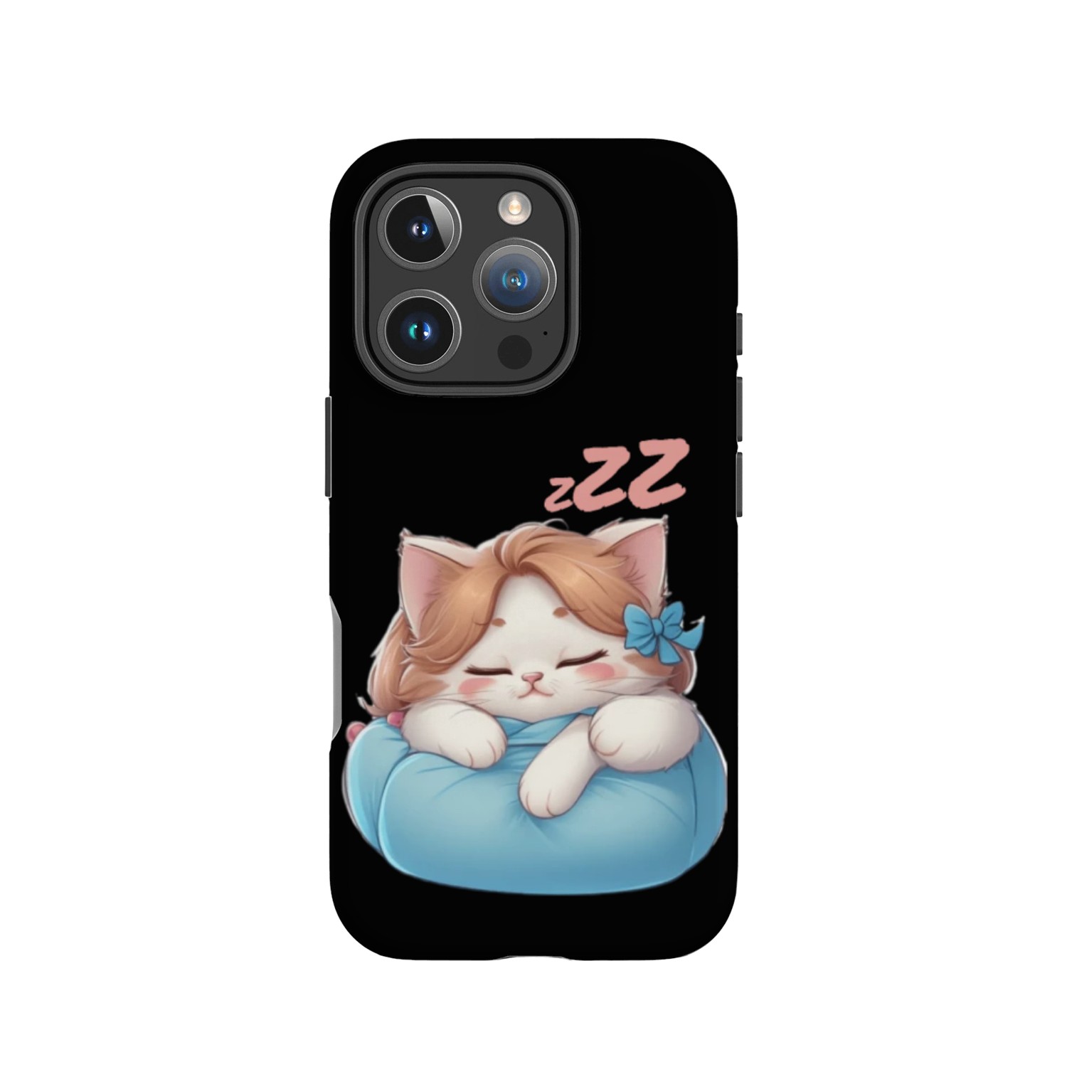 sleepy Kitty in a Fluffy Wonderland IPhone Cases