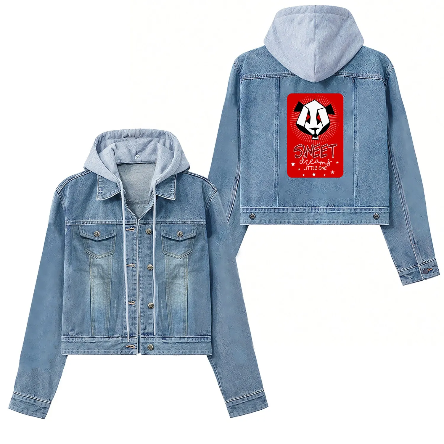 Sleepy Moon - Sweet Dreams Little One Women's Denim Jackets
