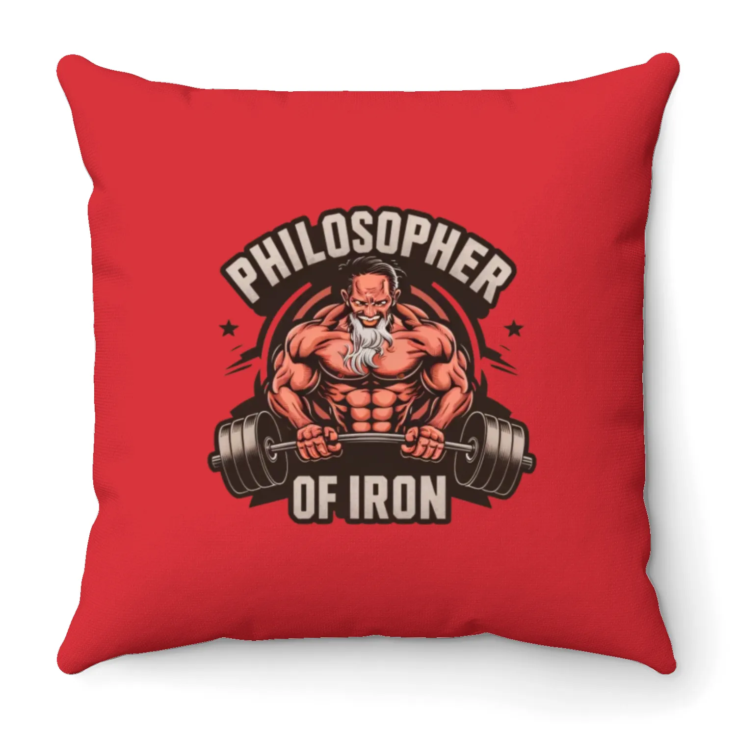 Philosofer of iron Best Philosofer Iron Cool gym Throw Pillows