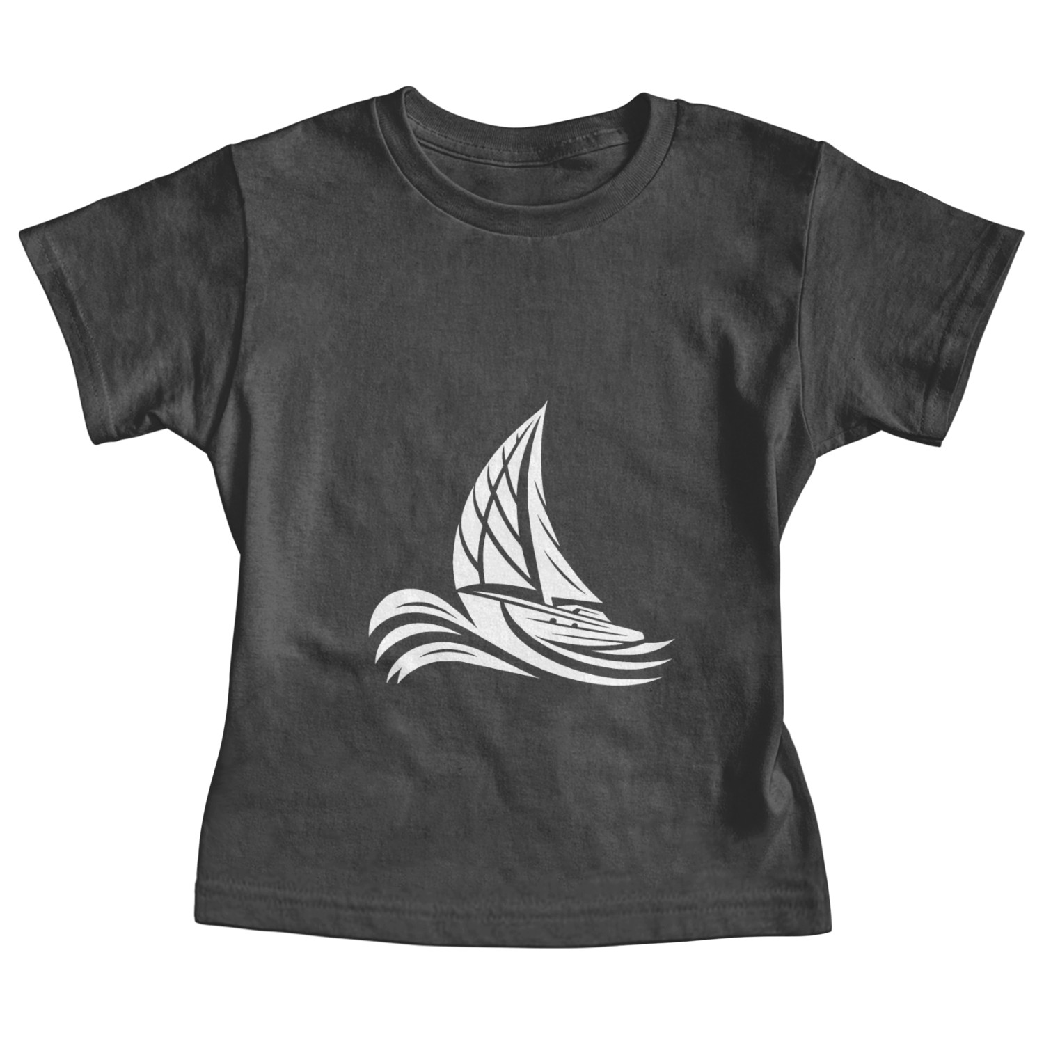 Sporty Sailing Boat In Heavy Swell Baby Tees