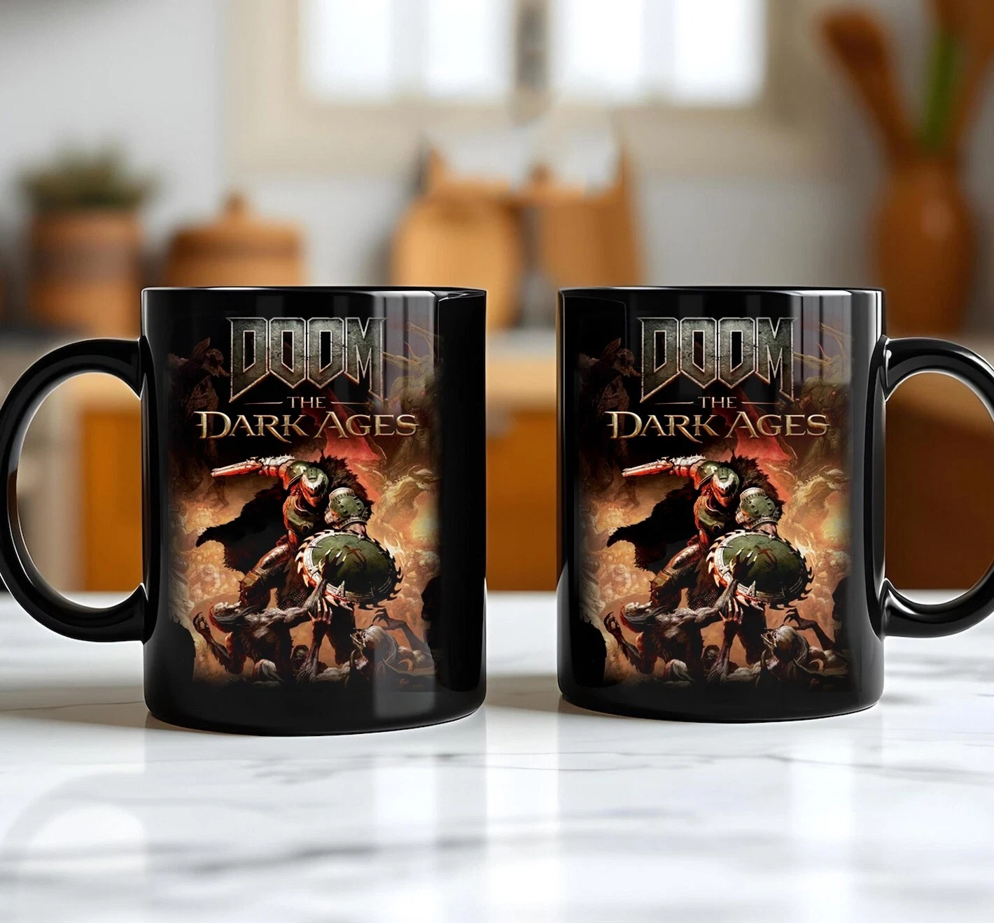Dooom Dark Ages Mug, Game Coffee Mug Gift For Fan