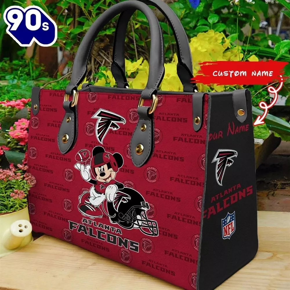Personalized Atlanta Football Team Falconss Leather Handbag Lovers Gift