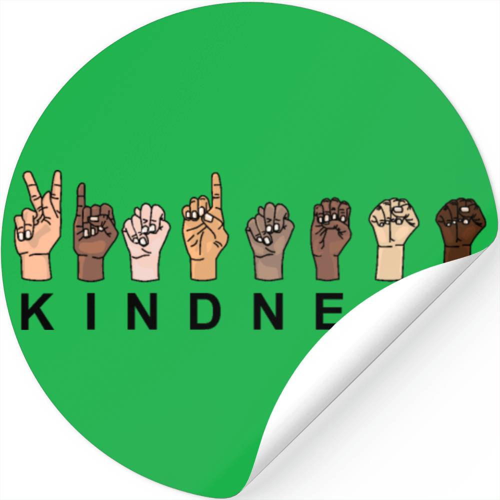 KINDNESS in Sign Language Stickers