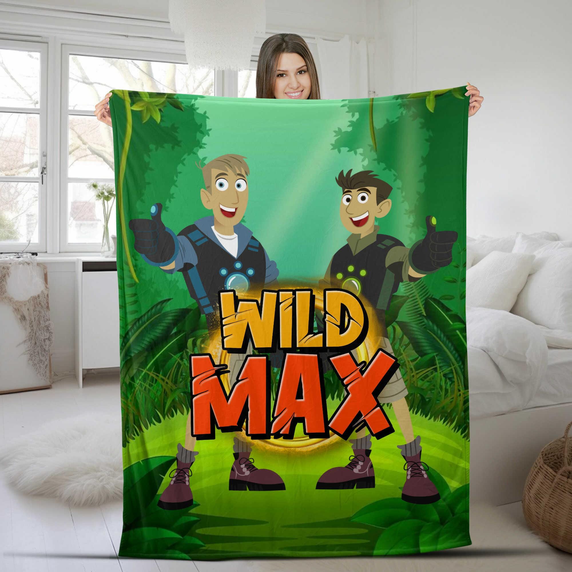 Personalization Wild Kratts Fleece Blanket, Wild Kratts Blanket, Wild Kratts Party, Christmas Gifts, Birthday Gifts For Kids