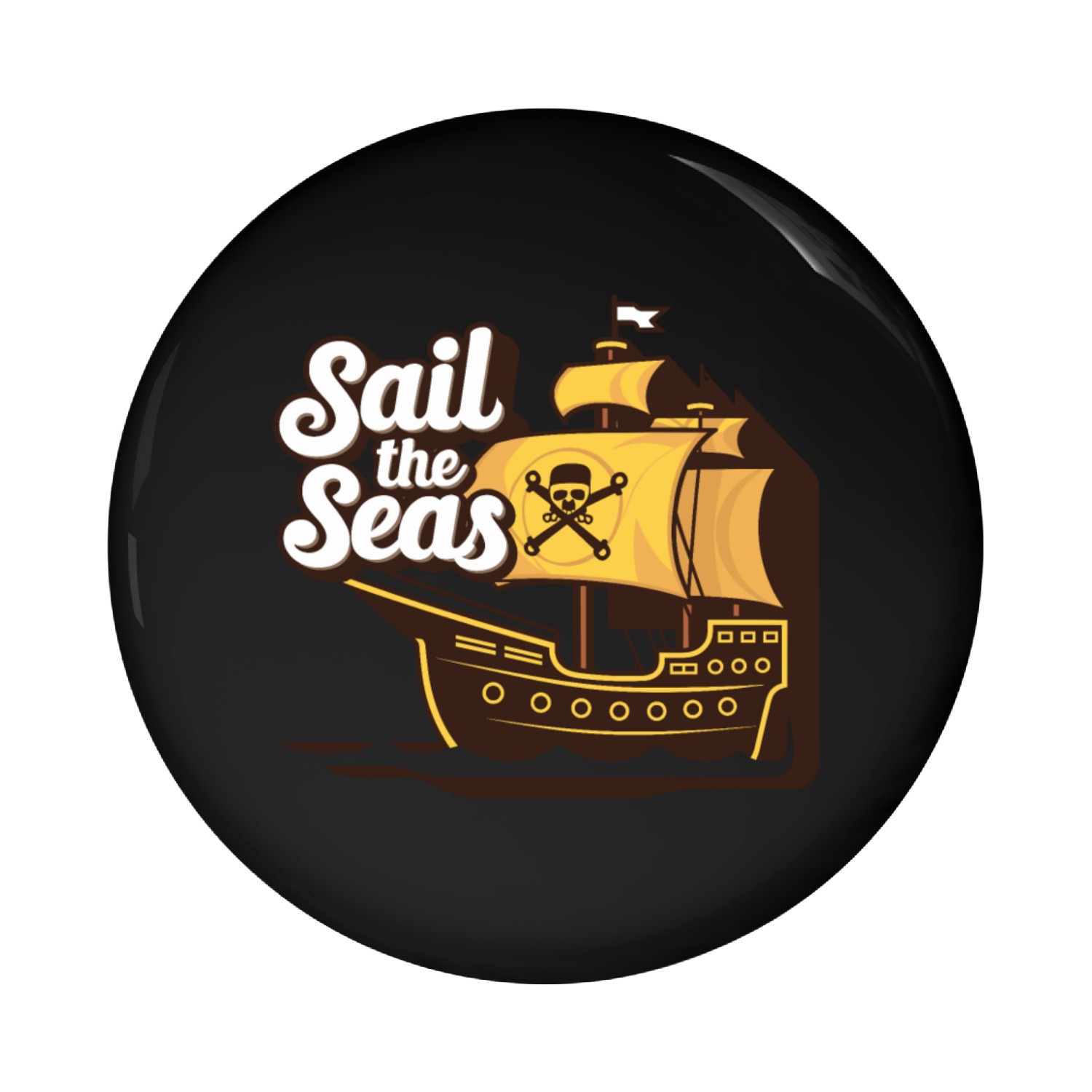 Sail the Seas Design Pin Buttons