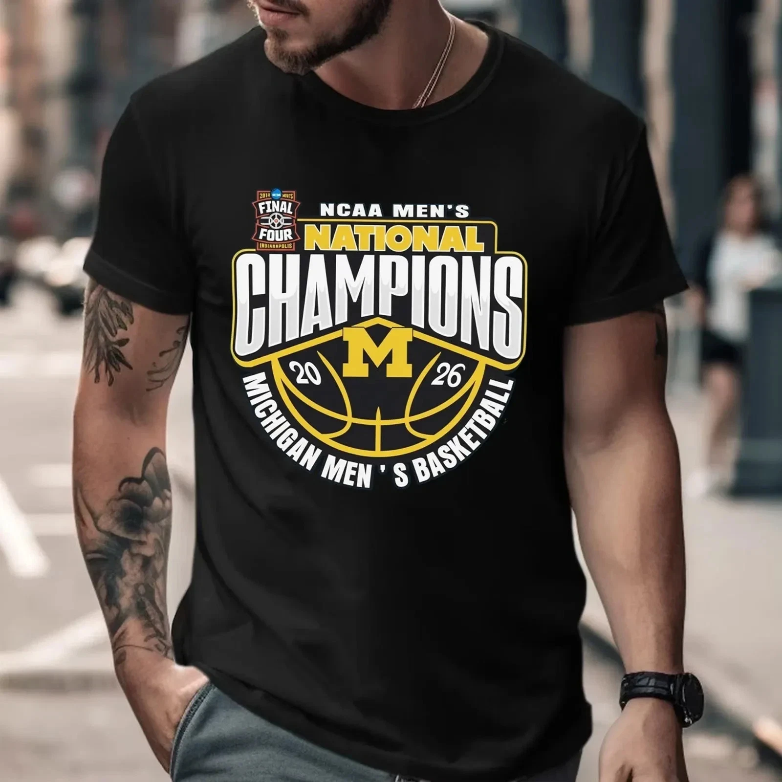 Michigan Wolverines 2026 Men’s Basketball National Champions T Shirt S-5XL
