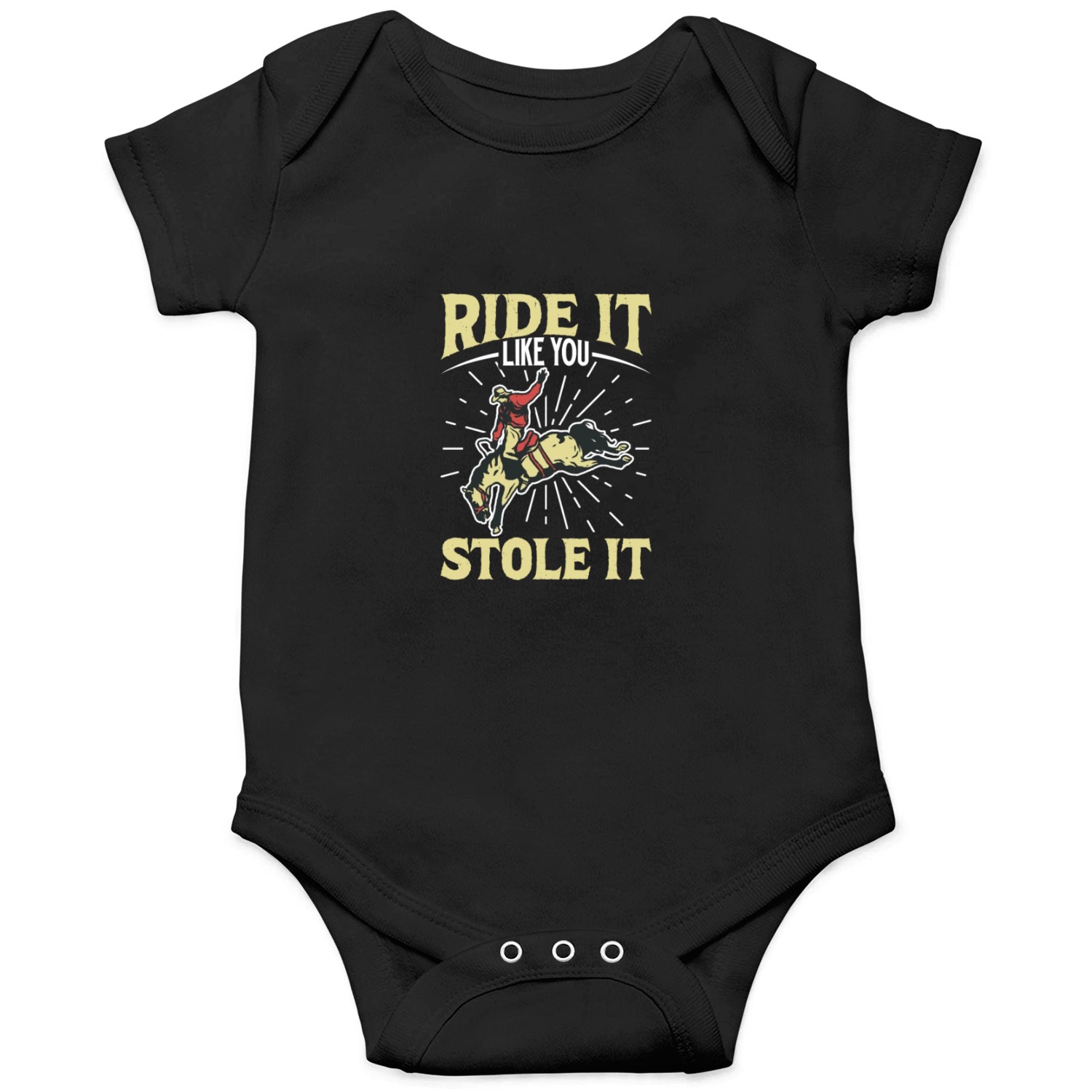 Cowboy Barn Bull Rider Rodeo Country Western Gift Onesies