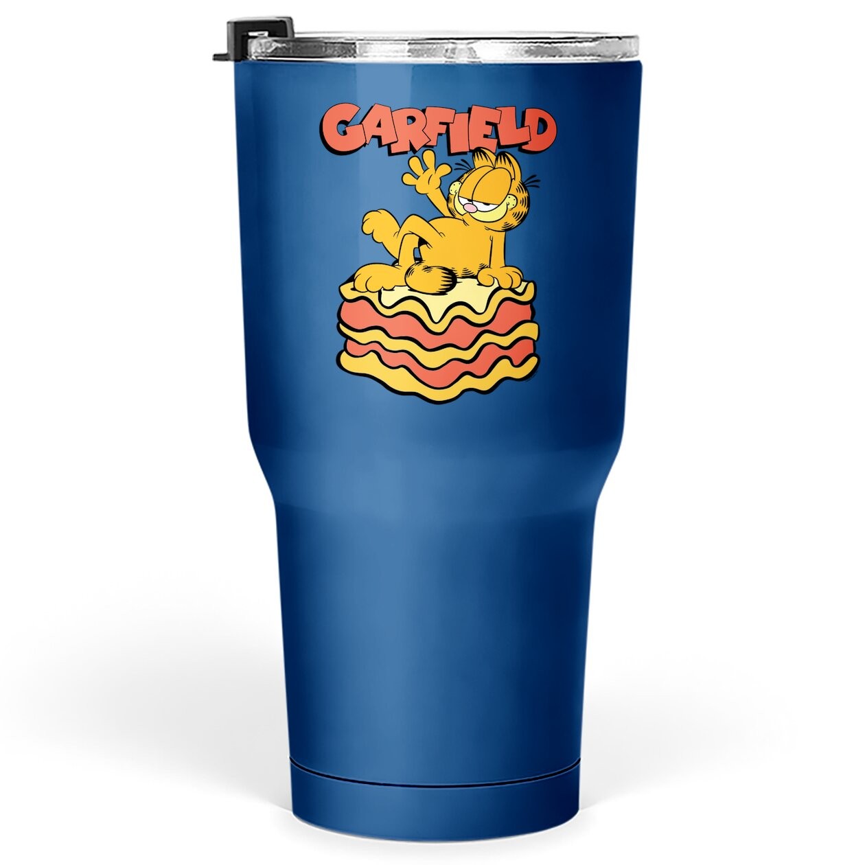 Lasagna Slice Garfield Pose Tumbler 30 Oz